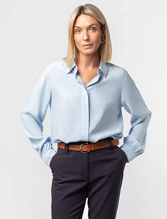 картинка Блузка женская синий магазин Одежда+ являющийся официальным дистрибьютором в России 